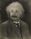 EINSTEIN, ALBERT. Large Photograph Signed and Inscribed, to photographer E. Willard Spurr: